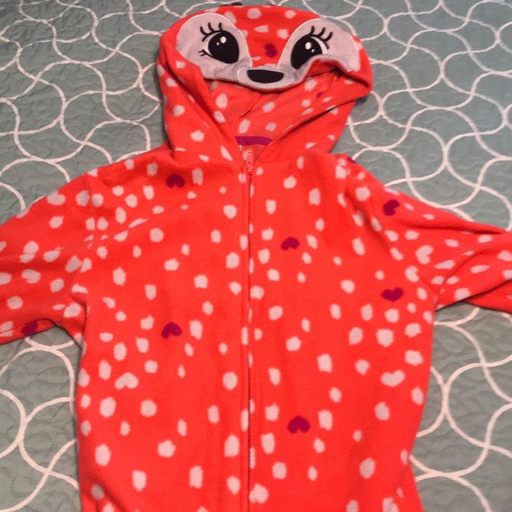 Cat&Jack ,fuzzy long sleeve Deer onesie